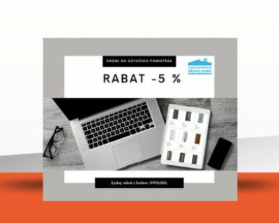 Rabat - 5% na drzwi spełniające wymogi programu "Czyste powietrze"