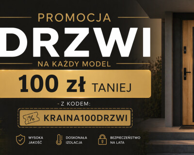 Rabat 100 zł na wszystkie drzwi
